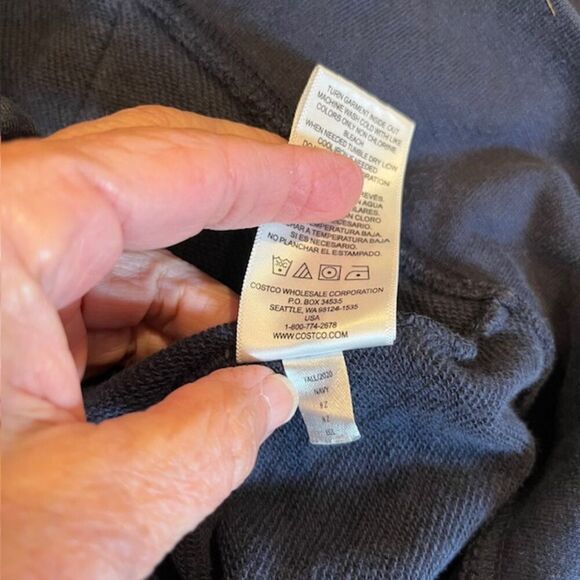 Champion French Terry Hoodie Navy Blue Zip Front Size Large - Picture 8 of 9